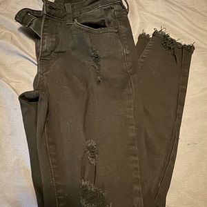 Kancan by Maurice’s black distressed skinny jeans